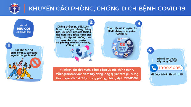 Bộ Y tế Chỉ thị tăng cường phòng, chống và kiểm soát dịch COVID-19